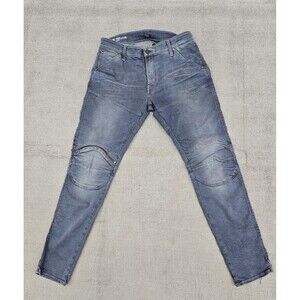 G Star Raw 5620 3D Zip Knee Skinny Jeans Men's 36x32 Gray